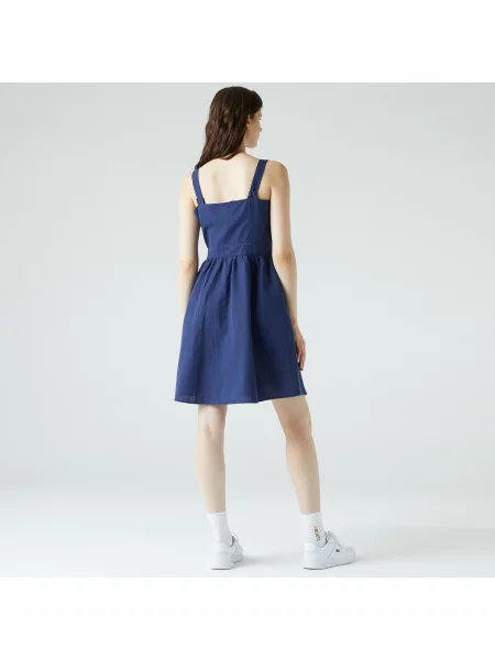 Lacoste Sukienka W Kolorze Granatowym granatowa