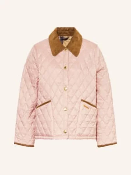 Barbour Prošívaná Bunda Liddesdal / hnědá růžová