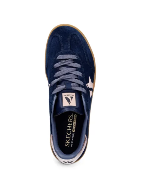 Sneakerși Skechers cu platformă albastru