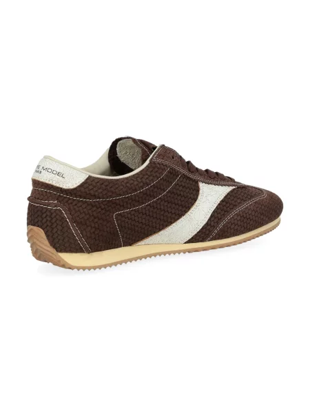 Sneakersy Philippe Model skórzane brązowe