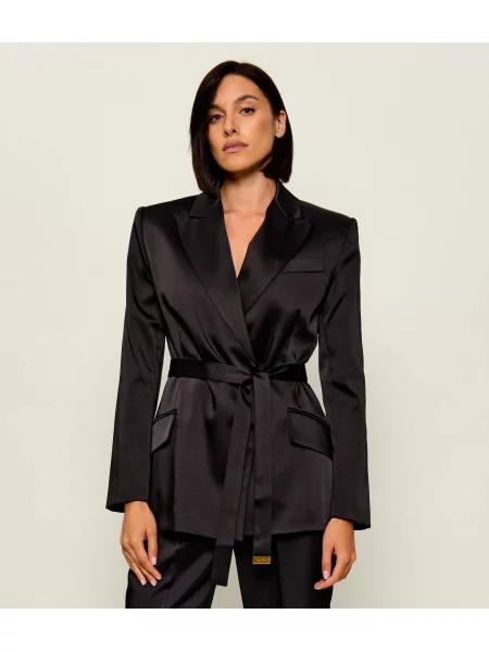 Elisabetta Franchi De satin sacou negru