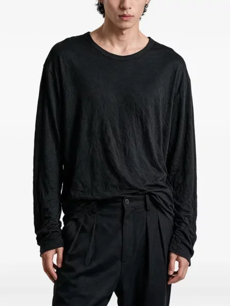 Lung tricou Yohji Yamamoto negru