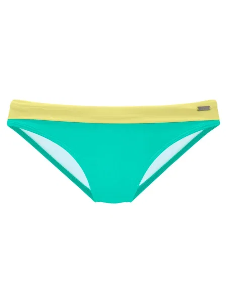 VENICE BEACH Slip costum de baie verde jad / citron galben