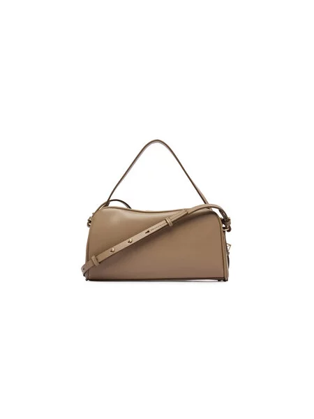 Rankinė Calvin Klein Emblem Trio Top Handle Camera Ba smėlio