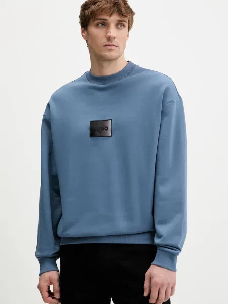 HUGO Hanorac Danotop | Relaxed fit albastru