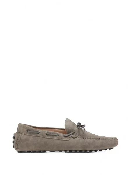 Pantofi loafer Forsa din piele de căprioară gri