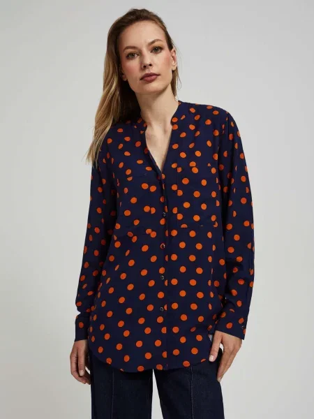 Cămașă Marisse cu mâneci lungi negru