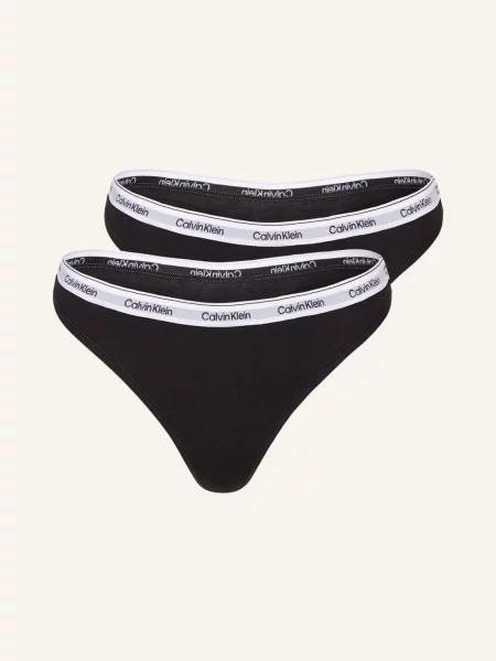 Calvin Klein Stringi 3 Szt. schwarz