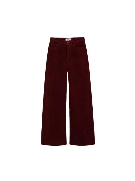 Scalpers Pantaloni burgundy roșu
