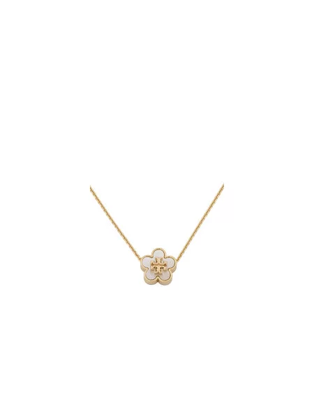 Tory Burch Ogrlica Kira Flower Zlata