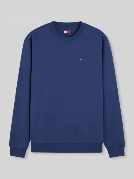 Bluza o kroju regular fit z mieszanki bawełny z wyhaftowanym logo Tommy Jeans granatowa