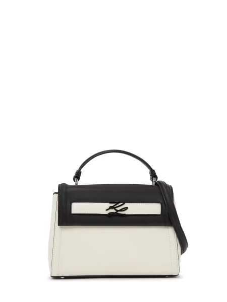 Karl Lagerfeld Kabelka K/AUTOGRAPH COLOR-BLOCK černá