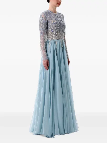 Rochie maxi Dina Melwani albastru
