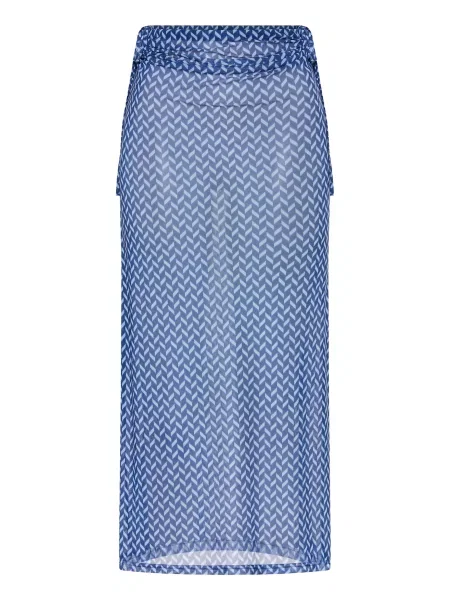 LSCN by LASCANA Fustă bleumarin / albastru închis alb