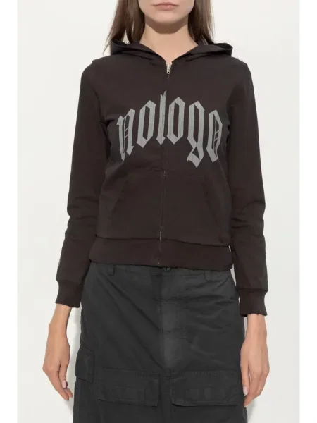 Hanorac cu glugă Balenciaga cu imagine maro