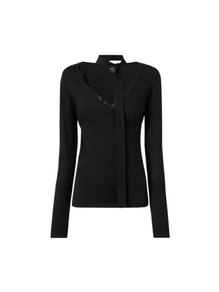 Sweter Pinko wełniany czarny