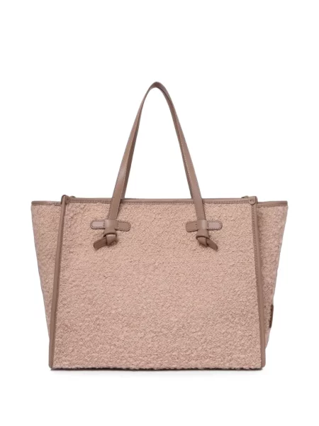 Bouclé geantă shopper Gianni Chiarini roz