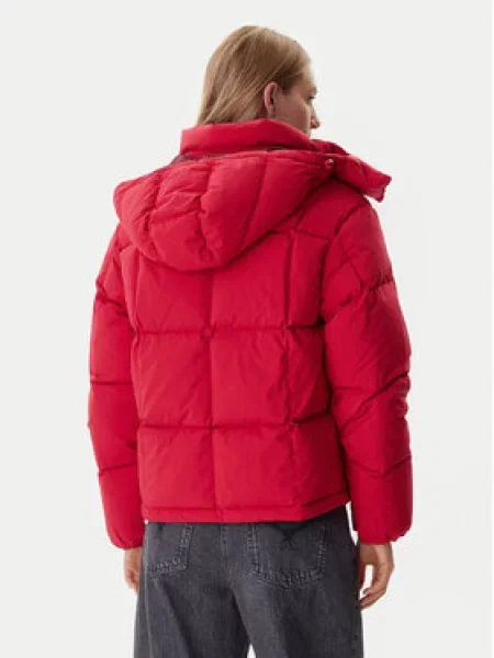Tommy Jeans Puhovka Alaska rdeča