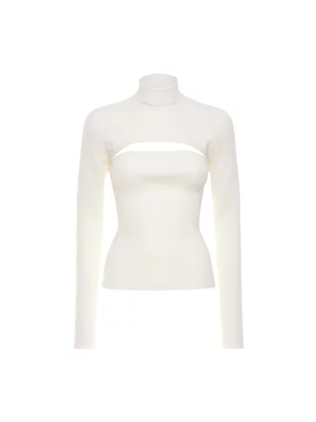 Sweter Tom Ford wełniany z długim rękawem biały