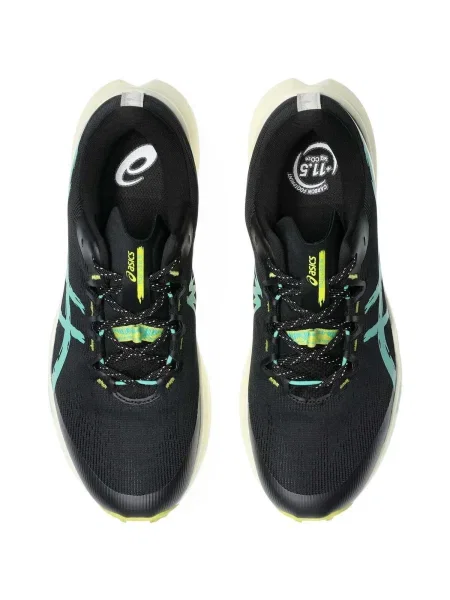 Pánske bežecké topánky ASICS Fuji Lite 6 black/aurora green čierna