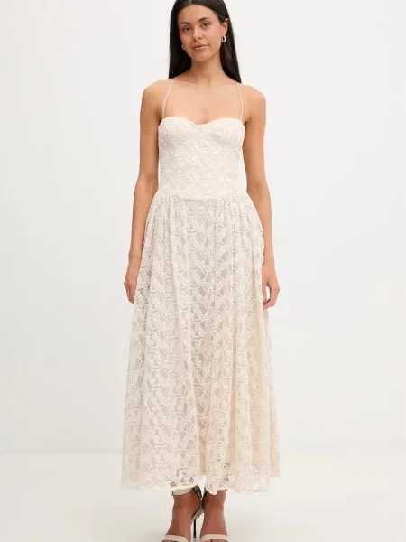 Bardot rochie princess bej