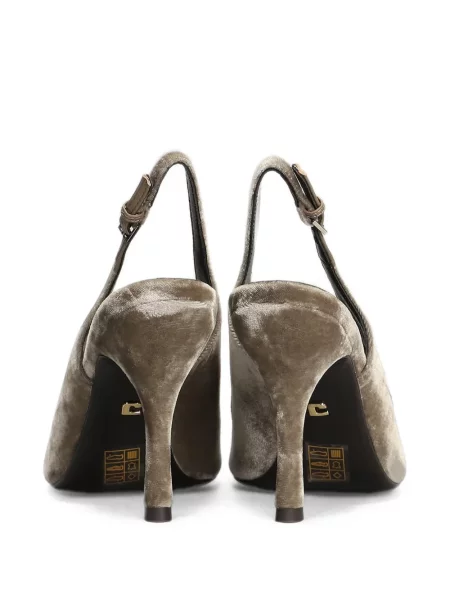 Pantofi cu toc Lola Cruz de catifea gri
