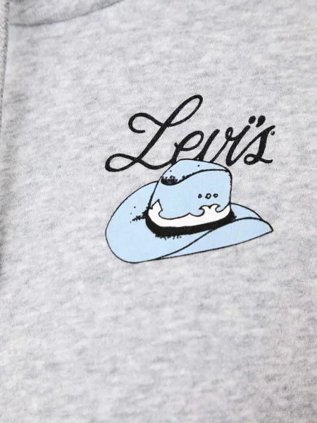 Суичър с качулка Levi's® сиво