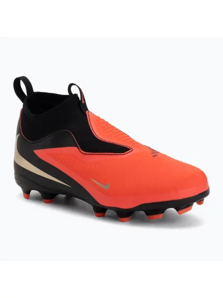 Încălțăminte de fotbal pentru copii Nike Jr. Phantom 6 High Academy Bright Crimson/Bright Crimson/Black negru