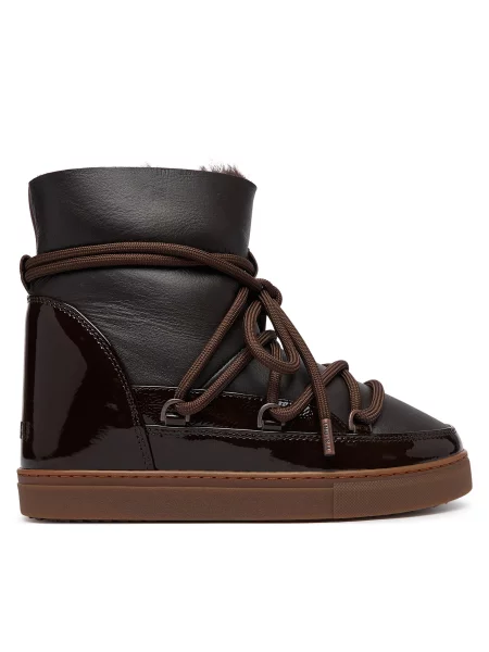 Škornji za sneg Inuikii Gloss Wedge rjava