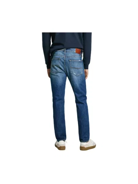 Jeansy Pepe Jeans z przetarciami casual niebieskie