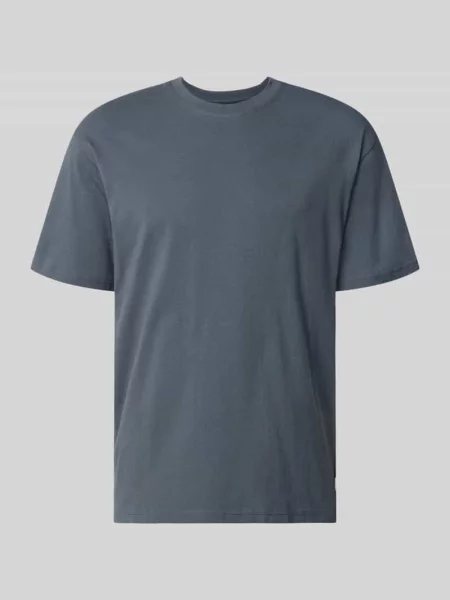 Damski t-shirt o kroju regular fit z okrągłym dekoltem Jack & Jones niebieska