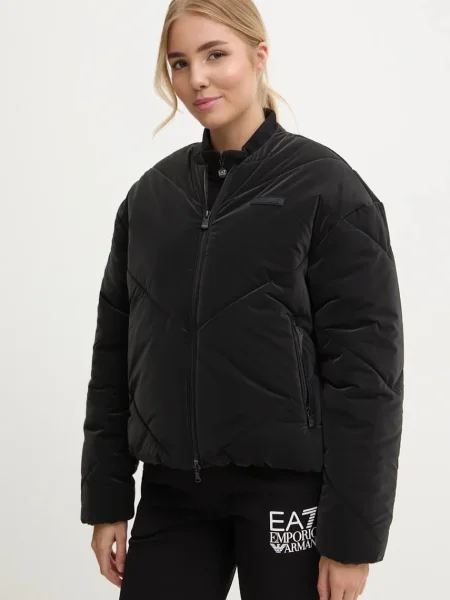 Emporio Armani geaca femei de iarna oversize negru
