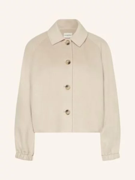 Claudie Pierlot Żakiet Pudełkowy beige beżowa
