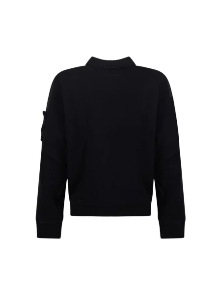 Bluza z kapturem C.p. Company polarowa z kapturem niebieska