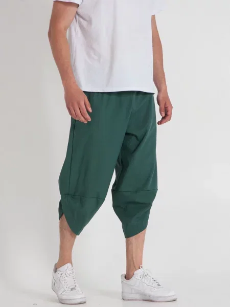 Шорти IJ ij-coi-emerald-man смарагдовий льон/віскоза