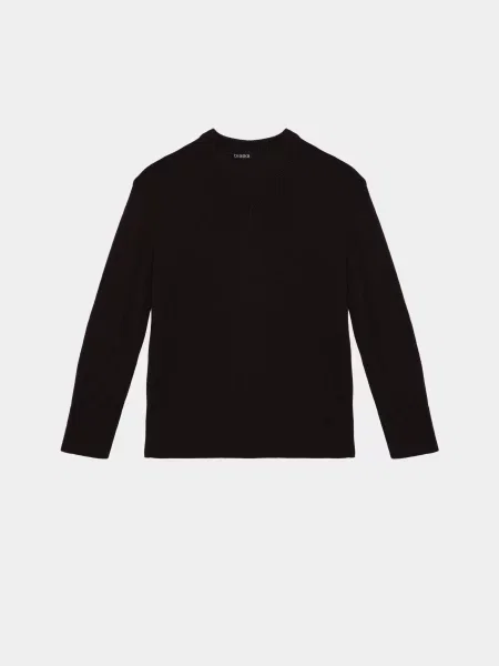 Джемпер Braska темно-коричневий вовна/акрил коричневий