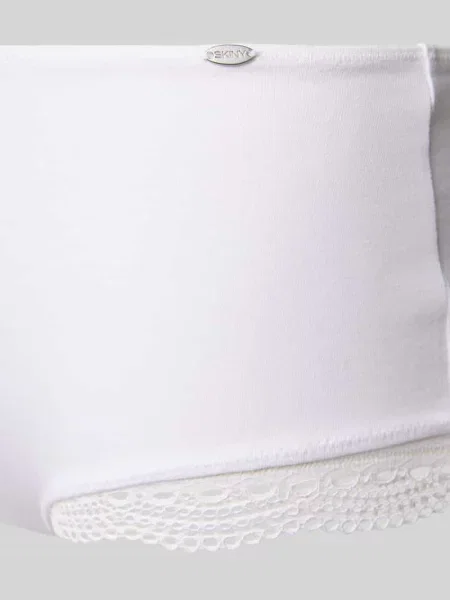 Majtki z koronką szydełkową model ‘Classic Cotton’ Skiny białe