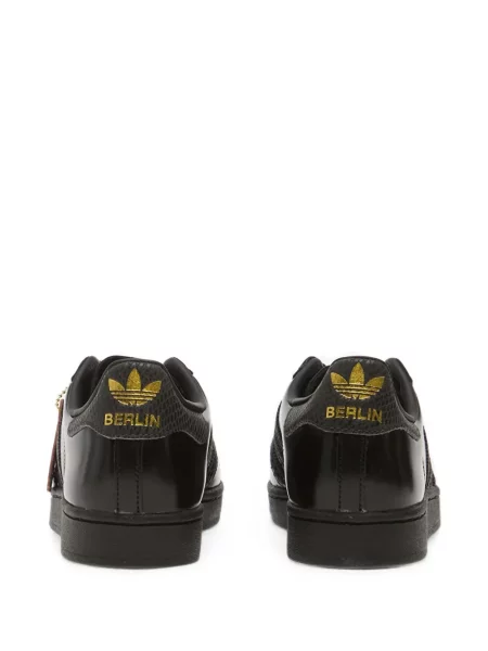Sneakerși Adidas Superstar cu model floral negru