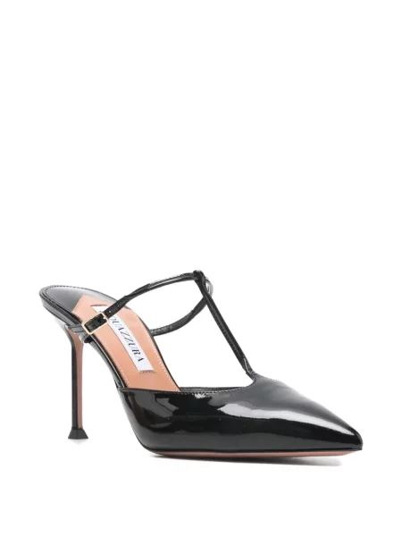 Papuci tip mules Aquazzura negru