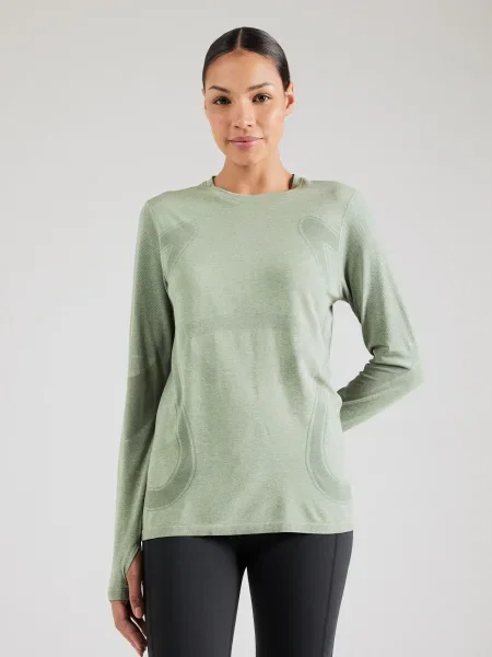 Dámske bežecké tričko longsleeve ASICS Road Seamless LS monument blue/whisper green modrá