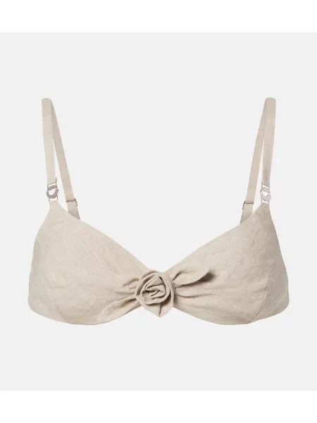 Sutien Coperni de in cu model floral bej