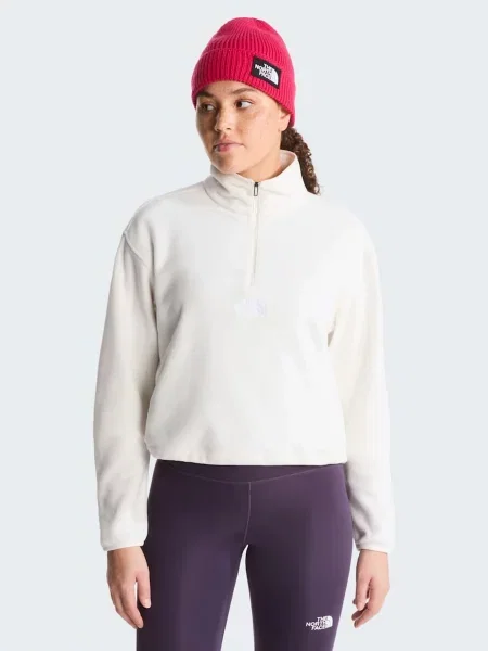 Флисовый свитер The North Face с лого белый