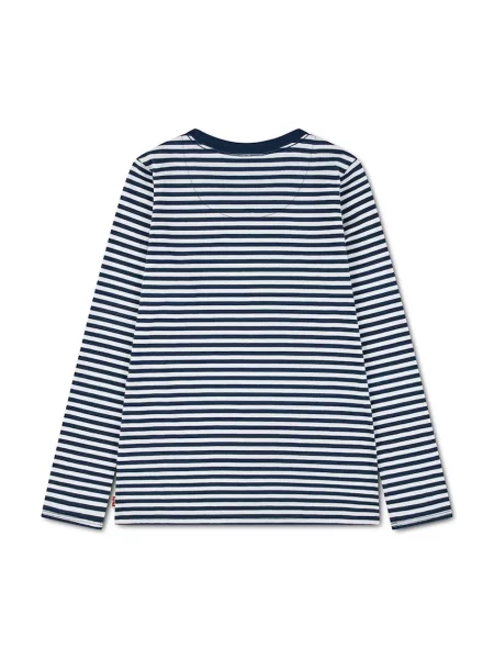 Levi's majica dugih rukava za djecu s pamukom STRIPE TEE plava