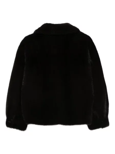 Gulerat geacă Manzoni 24 cu blană negru
