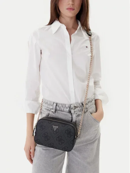 Torbica Guess Noelle II Siva crna