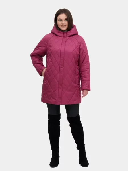 Демісезонна куртка City Fashion Classic бордовий