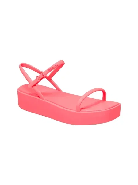 Pantofi Crocs cu platformă cu bretele roz