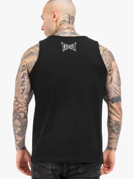 Tapout Tricou TIPTON SINGLET negru alb