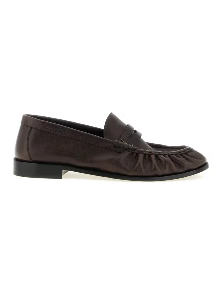 Półbuty Saint Laurent skórzane brązowe