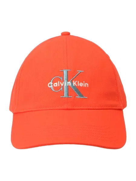 Šiltovka Calvin Klein Monologo Embroidery Baseball Cap Oranžová biela